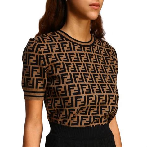 maglia fendi ebay|FENDI MAGLIA MAGLIETTA DONNA NERA TG SIZE M .